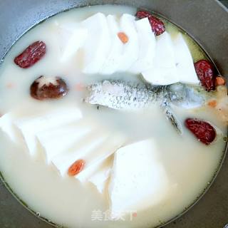 #御寒美食#鲫鱼豆腐汤的做法步骤：4