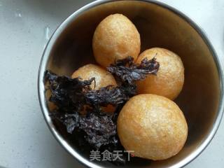 油面筋粉丝菠菜汤的做法步骤：5