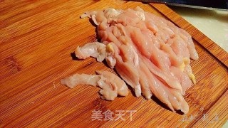 小炒鸡脯的做法步骤：4