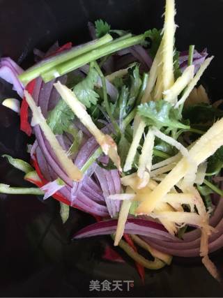 咸菜丝拌羊肉的做法步骤：5