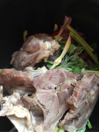 咸菜丝拌羊肉的做法步骤：7