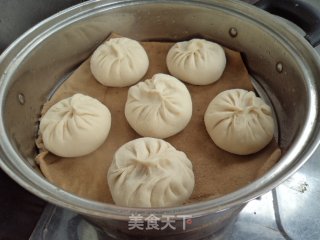 圆白菜猪肉馅蒸包的做法步骤：8