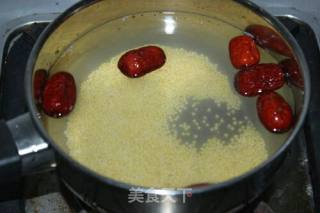 #御寒美食#红枣小米燕麦粥的做法步骤：4