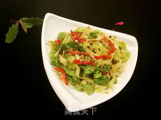 生菜拌腐皮的做法步骤：9