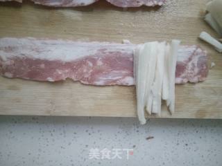 莲藕培根卷的做法步骤：4