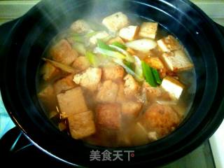白菜粉丝炖豆腐的做法步骤：12