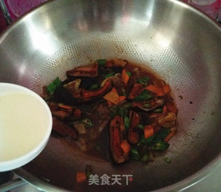 葱爆红极参的做法步骤：10