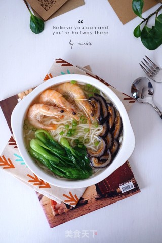 红极参鲜虾面的做法步骤：8