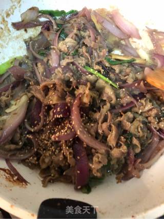 孜然炒羊肉的做法步骤：8