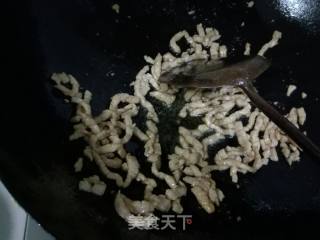 青菜鸡蛋肉丝炒面的做法步骤：7