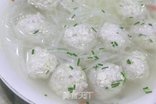 白萝卜豆腐丸子汤的做法步骤：5