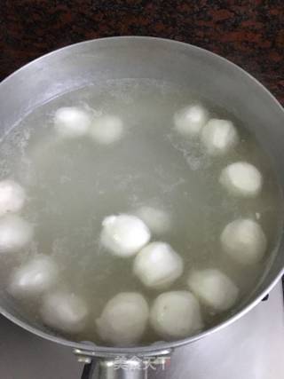 墨鱼丸煮龙须菜的做法步骤：4