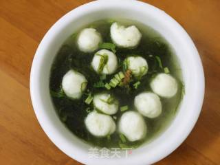 墨鱼丸煮龙须菜的做法步骤：8
