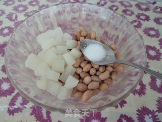 花生仁拌白萝卜的做法步骤：6