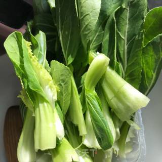 香菇青菜的做法步骤：2