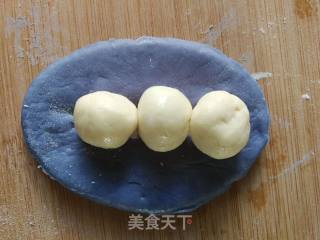 玩面系列之豌豆荚馒头的做法步骤：13