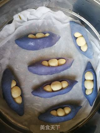 玩面系列之豌豆荚馒头的做法步骤：17