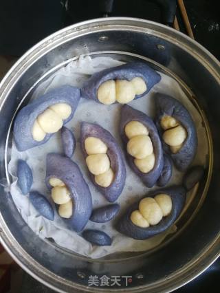 玩面系列之豌豆荚馒头的做法步骤：18