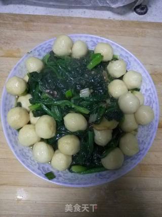 菠菜鱼丸的做法步骤：7