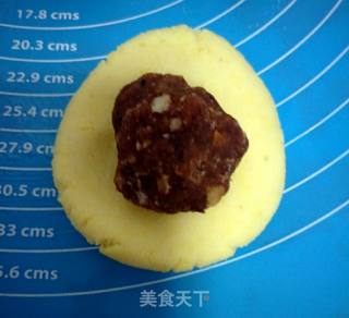 香糯玉米豆沙饼的做法步骤：4