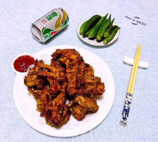 香辣鸡叉骨的做法步骤：9