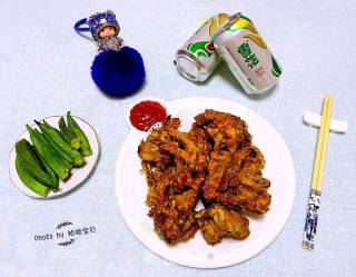 香辣鸡叉骨的做法步骤：10