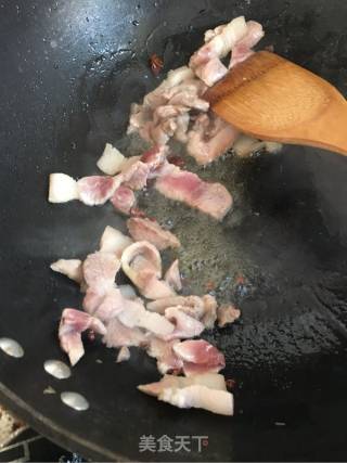 肉片炒竹笋的做法步骤：2