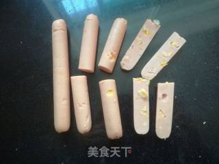 玉米面火腿鱼松卷的做法步骤：4