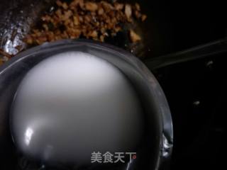 肉末扒香菇西兰花的做法步骤：4