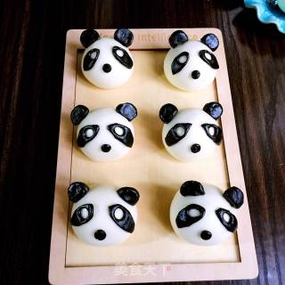 熊猫豆沙包的做法步骤：16