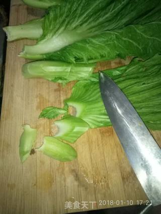 蒜蓉炒水东芥菜的做法步骤：3