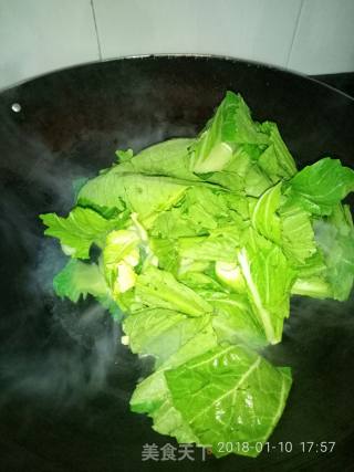 蒜蓉炒水东芥菜的做法步骤：7
