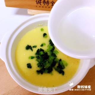 米粉蔬菜蛋黄羹8＋的做法步骤：4