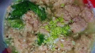 菇粒肉丸汤的做法步骤：7