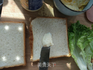 三明治的做法步骤：5