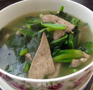 菠菜猪肝汤的做法步骤：7