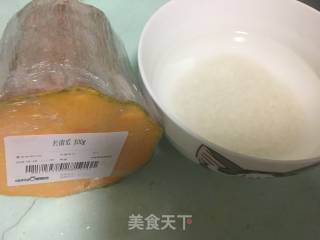 南瓜米糊(南瓜粥)的做法步骤：1