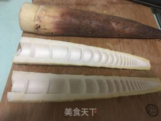 冬笋炒肉的做法步骤：1