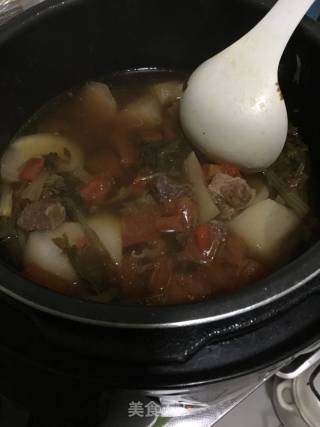 番茄萝卜牛腩炖的做法步骤：8