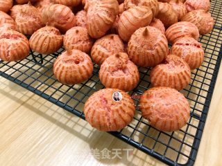 粉红泡芙的做法步骤：18