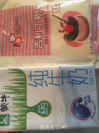 蔓越莓牛奶果冻的做法步骤：1