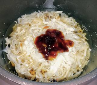 脆笋肉末燕麦面的做法步骤：2