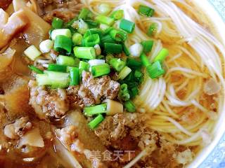 脆笋肉末燕麦面的做法步骤：4