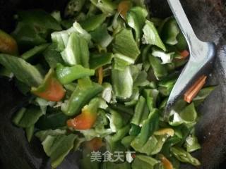 炒双椒的做法步骤：8
