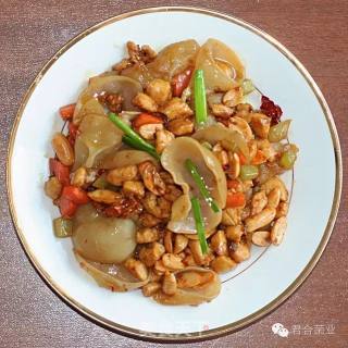 白玉鸡丁的做法步骤：2