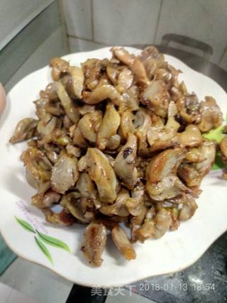 炒鸡胗的做法步骤：9
