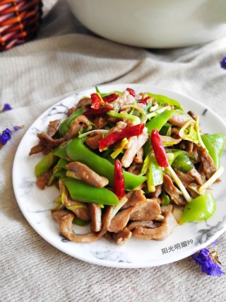 青椒炒肉片的做法步骤：13