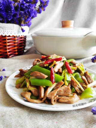 青椒炒肉片的做法步骤：14