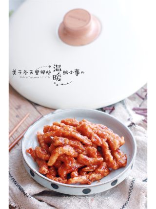 糖醋里脊肉的做法步骤：10
