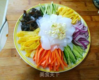 五彩大拉皮的做法步骤：16